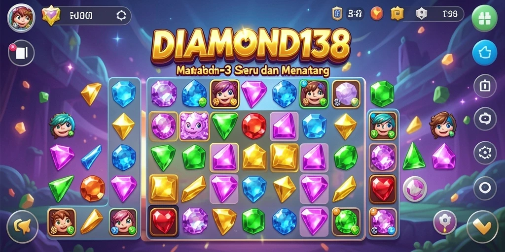 Screenshot gameplay DIAMOND138 menunjukkan suasana permainan yang penuh warna.