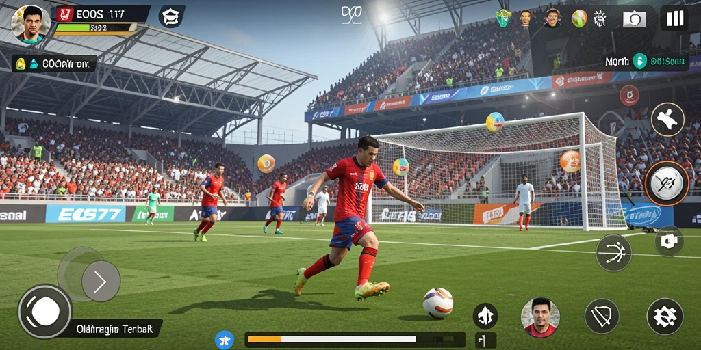 Tampilan utama gameplay sport EOS77 yang mendebarkan.