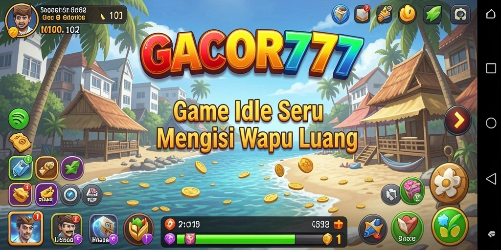 Screenshot utama GACOR777 menampilkan karakter dalam gameplay Idle yang menarik.