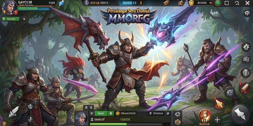 Tangkapan layar GAYO138 menampilkan aksi seru dalam petualangan MMORPG.