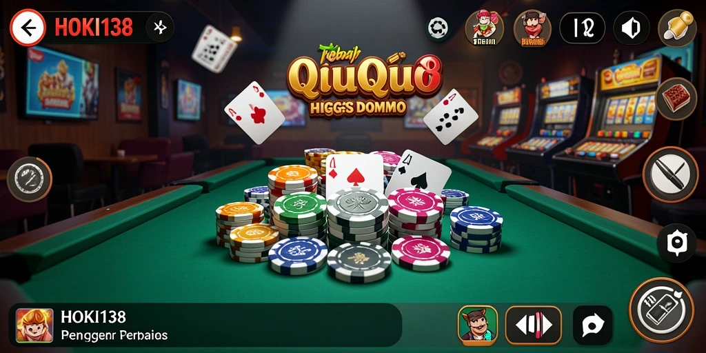 Screenshot gameplay HOKI138 menunjukkan keseruan permainan QiuQiu.