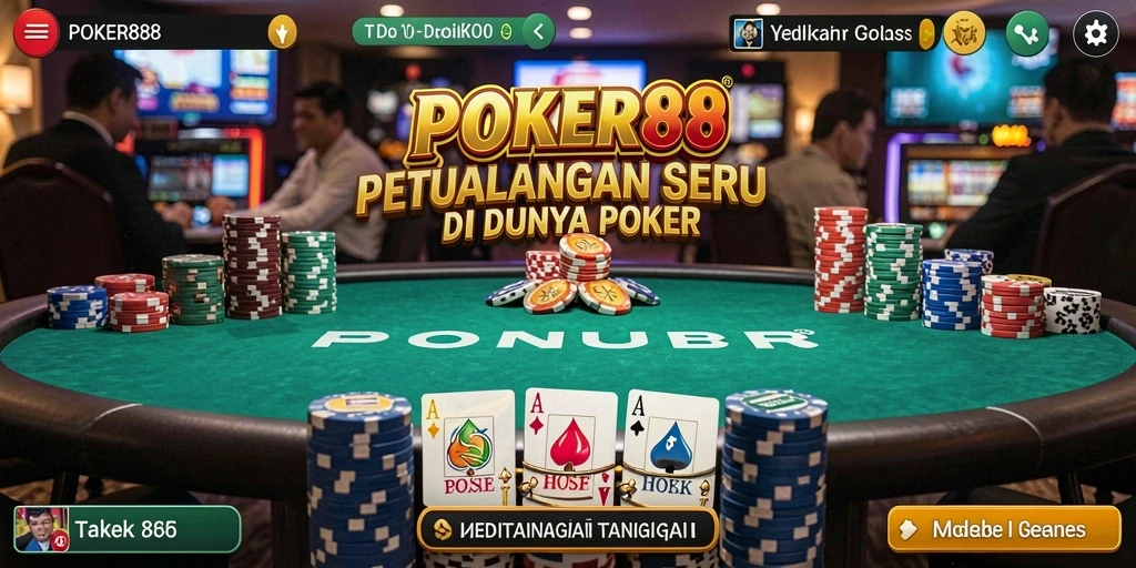 Tampilan gameplay POKER88 yang mengasyikkan dan penuh tantangan.